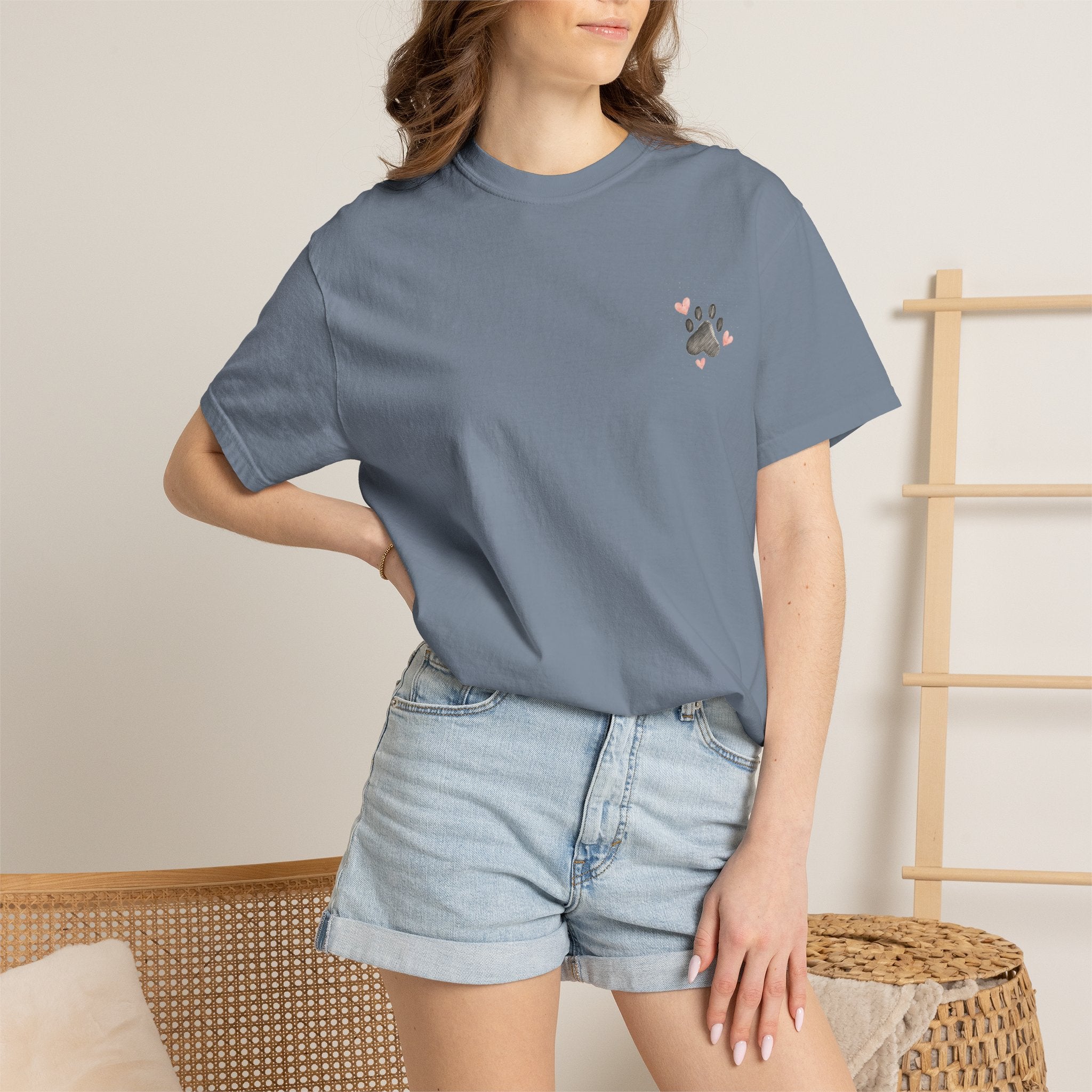 Faith Family and Fur T-Shirt — Paw Print & Bone Frame Tee