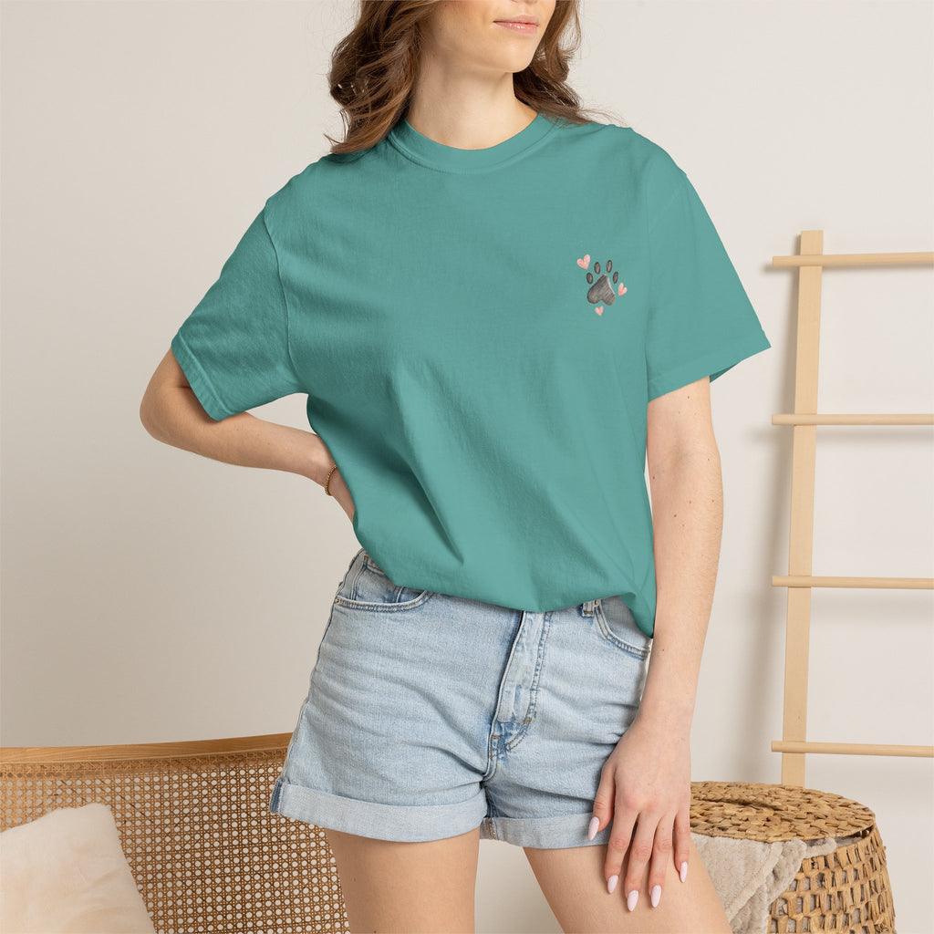 Faith Family and Fur T-Shirt — Paw Print & Bone Frame Tee