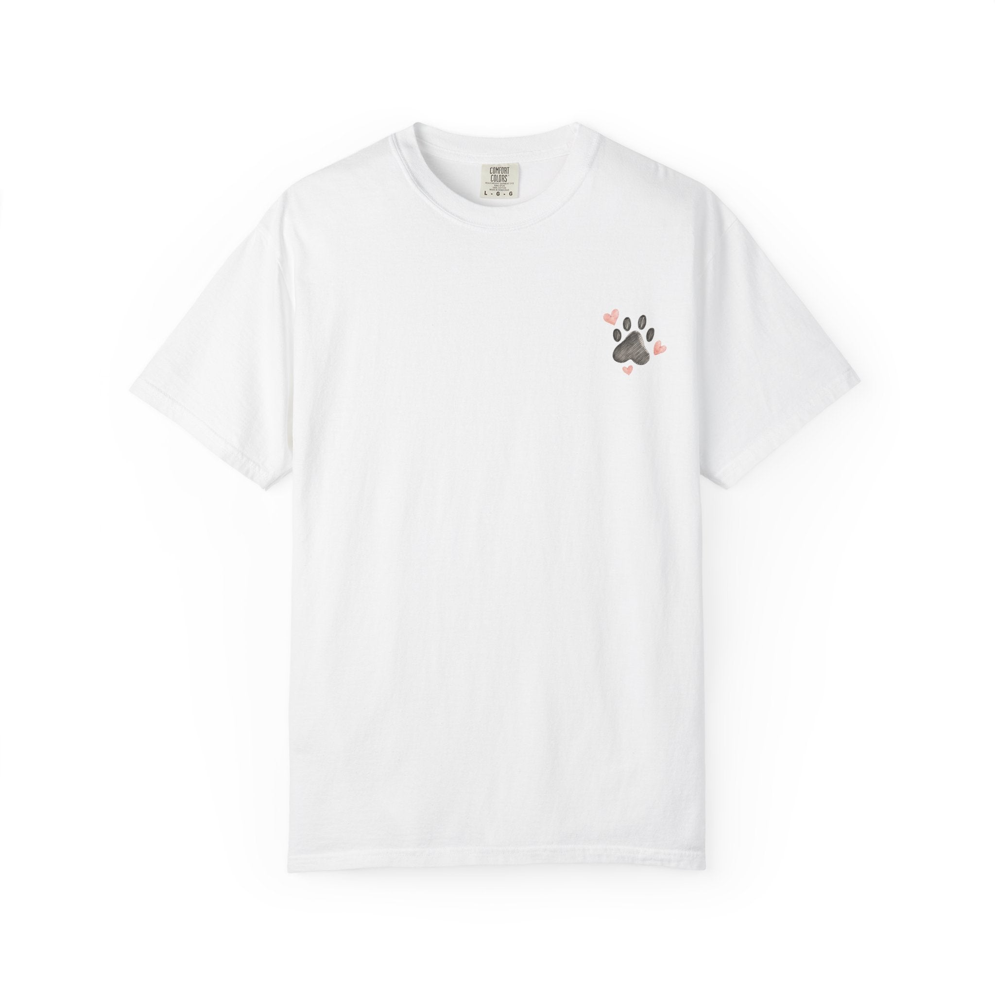 Faith Family and Fur T-Shirt — Paw Print & Bone Frame Tee