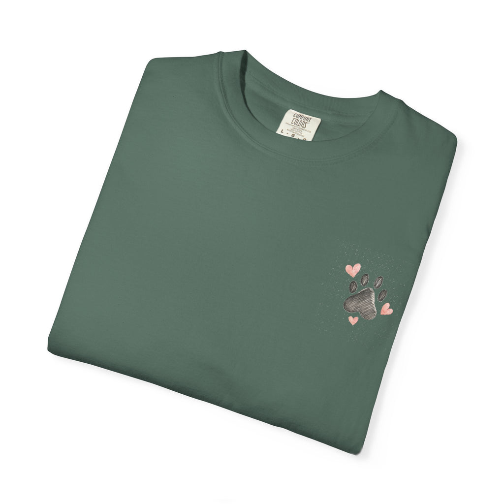Faith Family and Fur T-Shirt — Paw Print & Bone Frame Tee