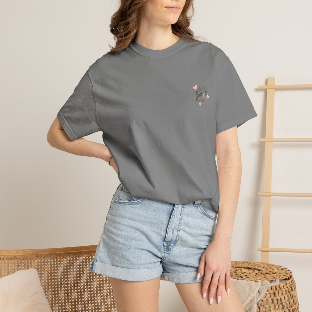 Faith Family and Fur T-Shirt — Paw Print & Bone Frame Tee