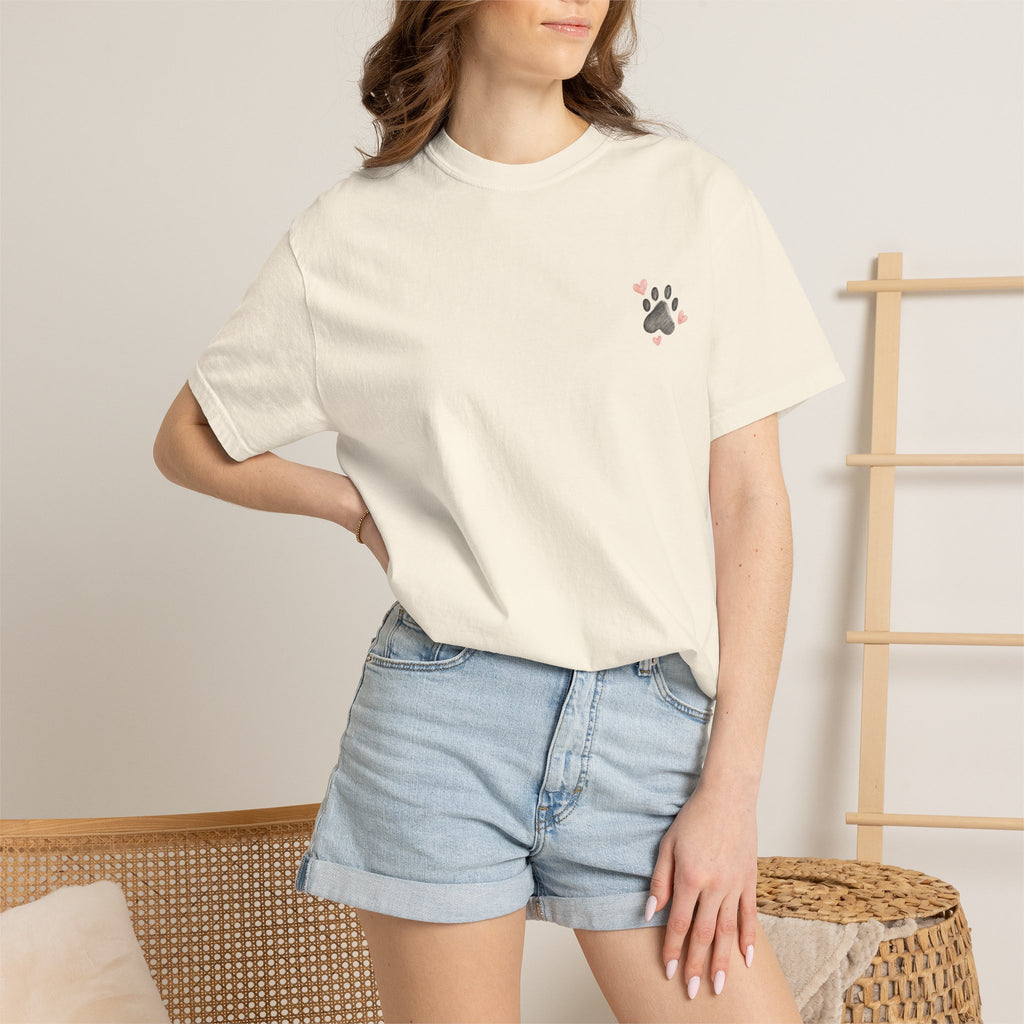 Faith Family and Fur T-Shirt — Paw Print & Bone Frame Tee