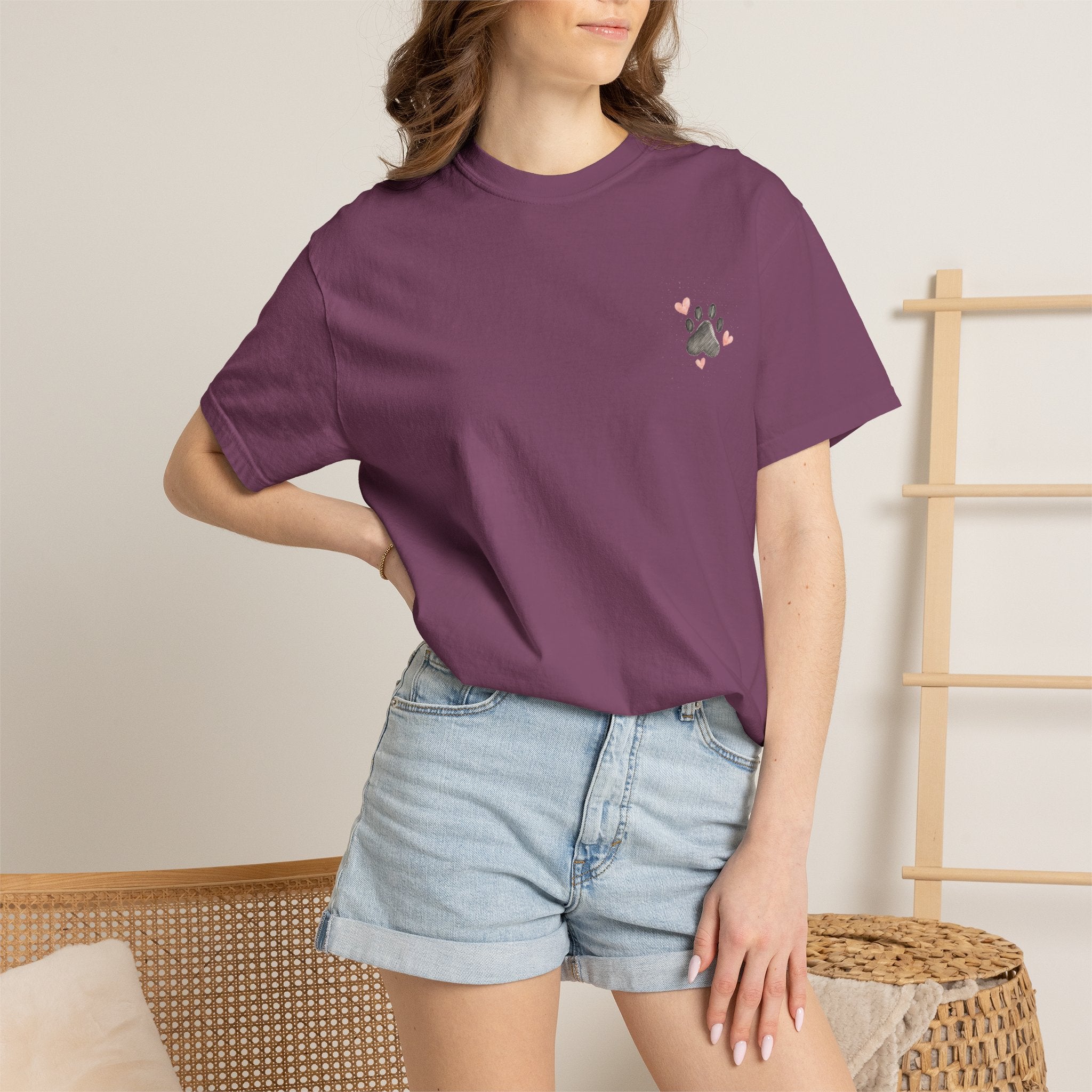 Faith Family and Fur T-Shirt — Paw Print & Bone Frame Tee