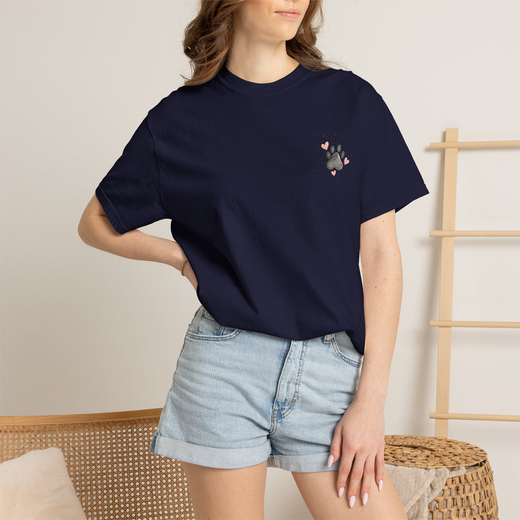 Faith Family and Fur T-Shirt — Paw Print & Bone Frame Tee