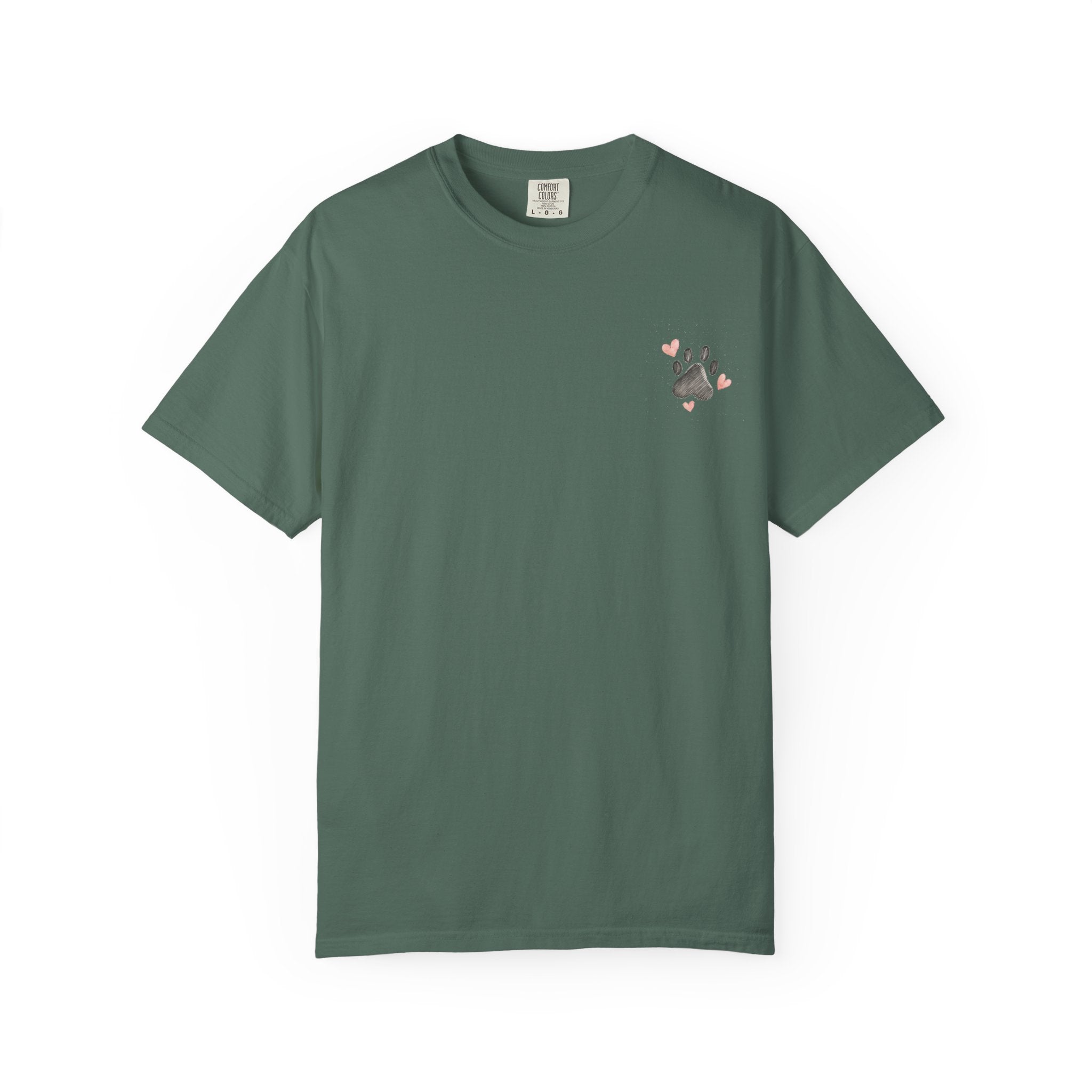 Faith Family and Fur T-Shirt — Paw Print & Bone Frame Tee