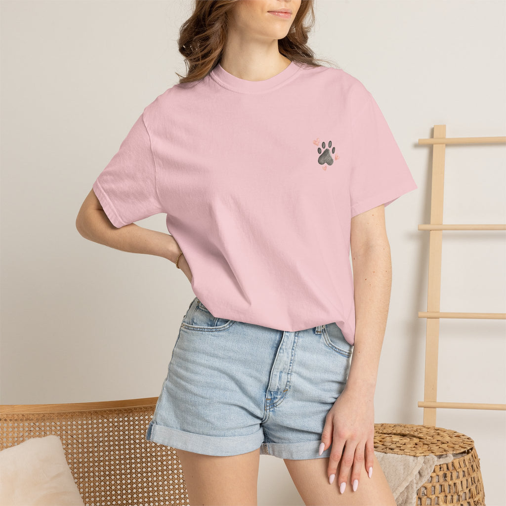 Faith Family and Fur T-Shirt — Paw Print & Bone Frame Tee