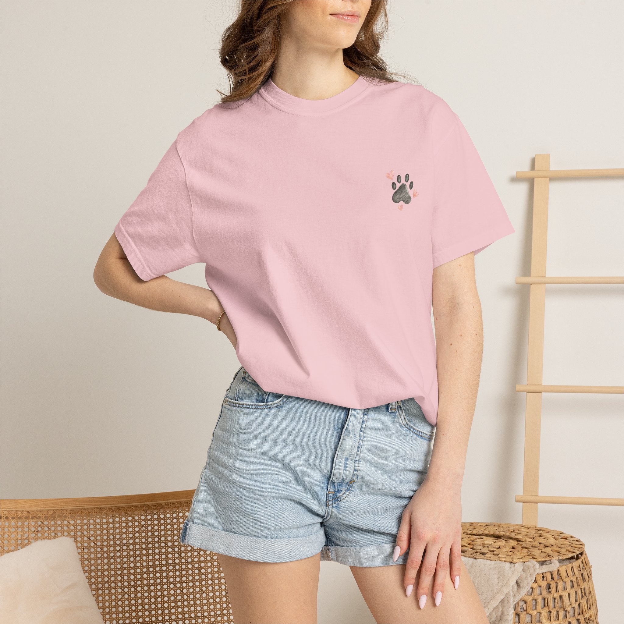 Faith Family and Fur T-Shirt — Paw Print & Bone Frame Tee