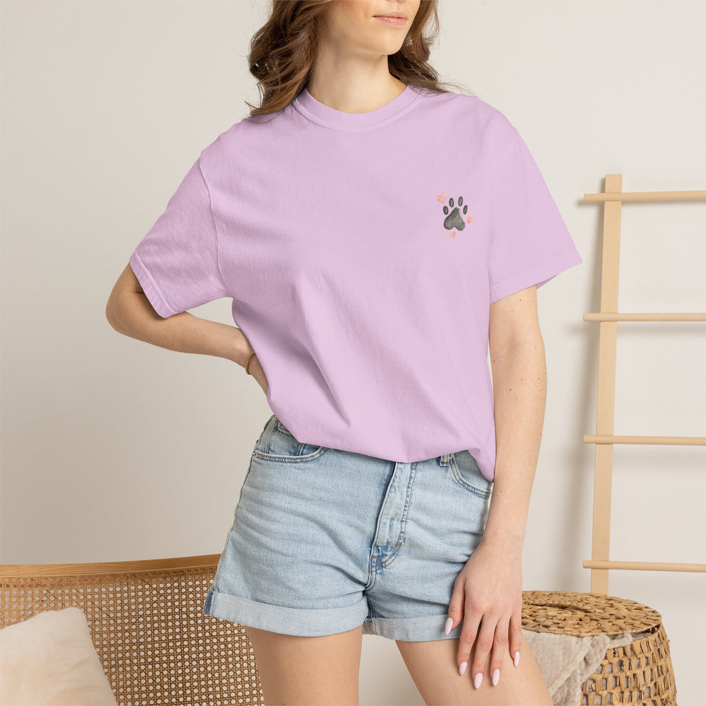 Faith Family and Fur T-Shirt — Paw Print & Bone Frame Tee