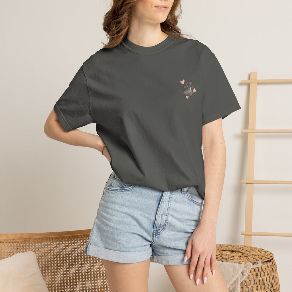 Faith Family and Fur T-Shirt — Paw Print & Bone Frame Tee