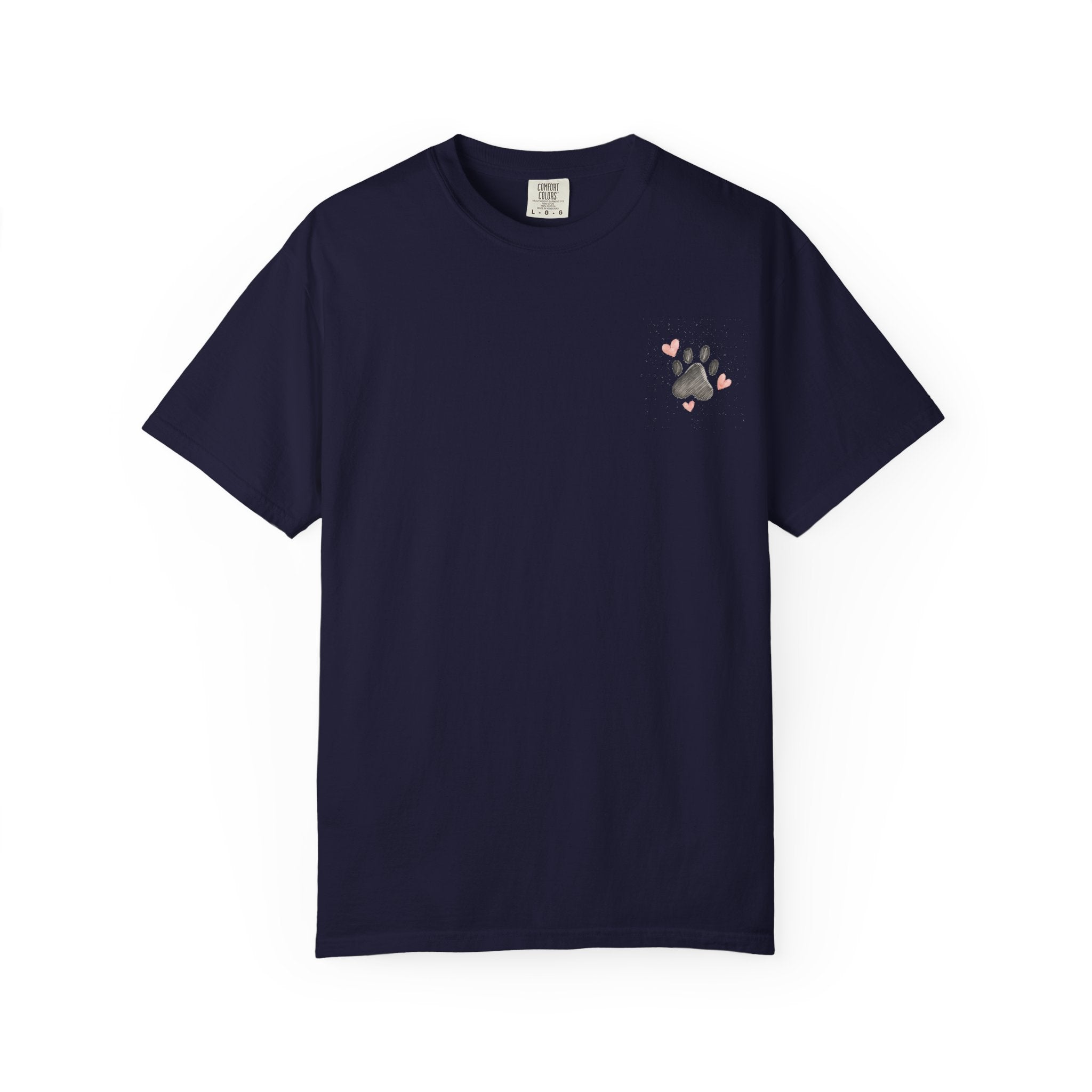 Faith Family and Fur T-Shirt — Paw Print & Bone Frame Tee